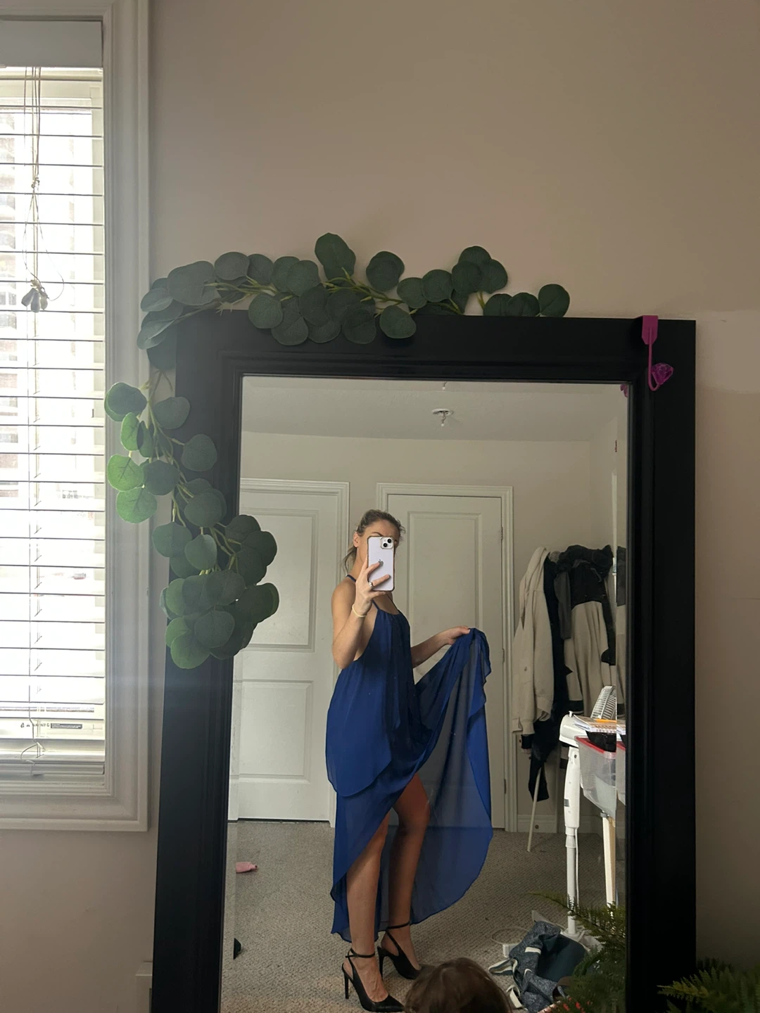 Arden B. Royal Blue Halter Maxi Dress - photo 3