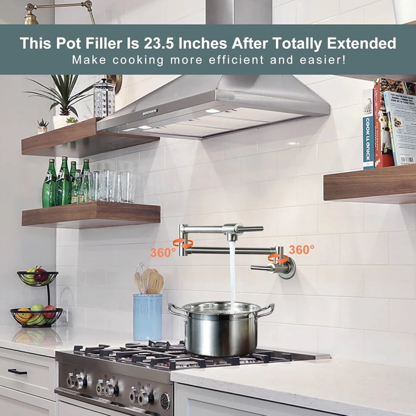 Brushed Nickel Pot Filler Faucet - photo 3