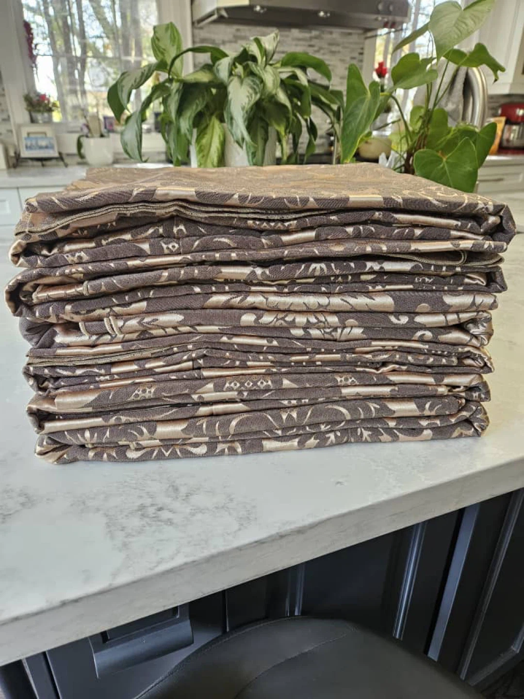 Set of 10 Around the Table 96" Round Tablecloth