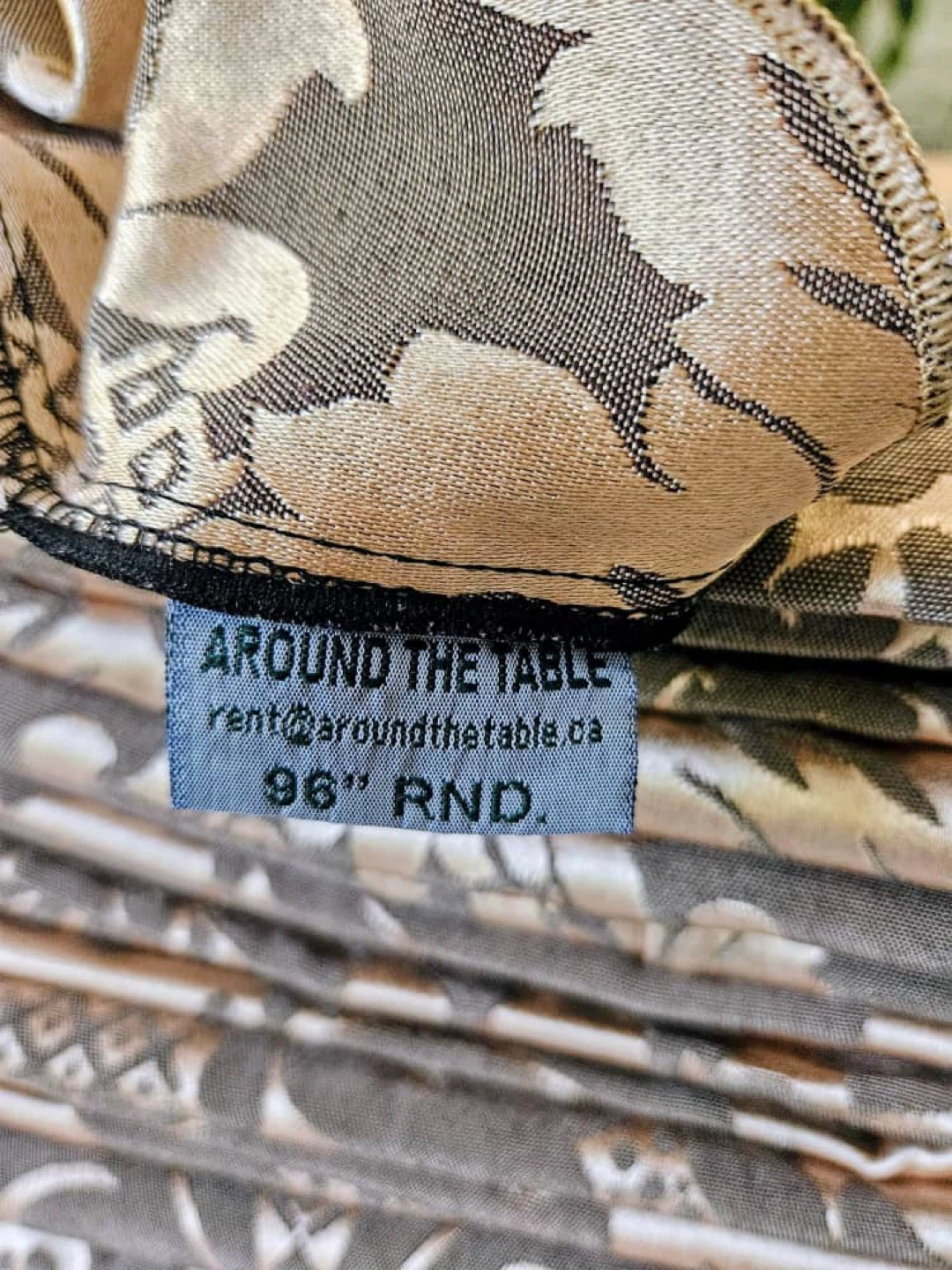 Set of 10 Around the Table 96" Round Tablecloth - photo 4