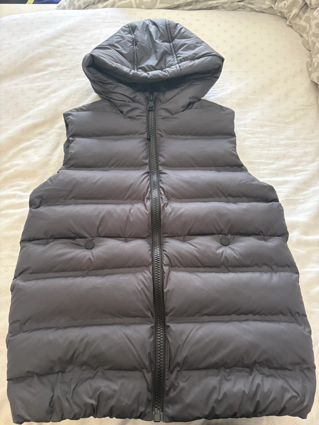 Zara Puffer Vest with Hood Grey Size 9-10 / 140 - photo 2