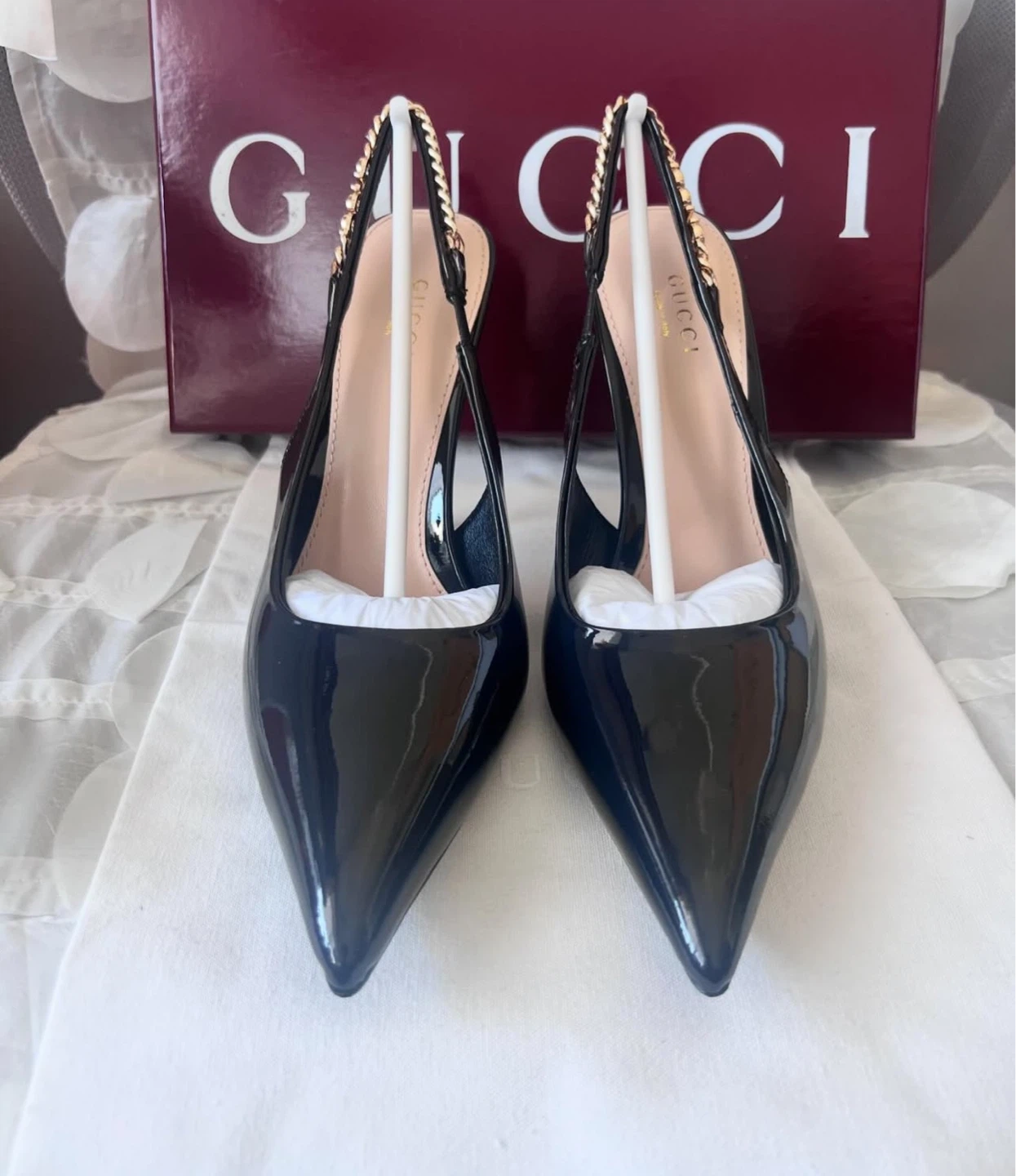 Gucci Patent Slingback Heel - photo 2