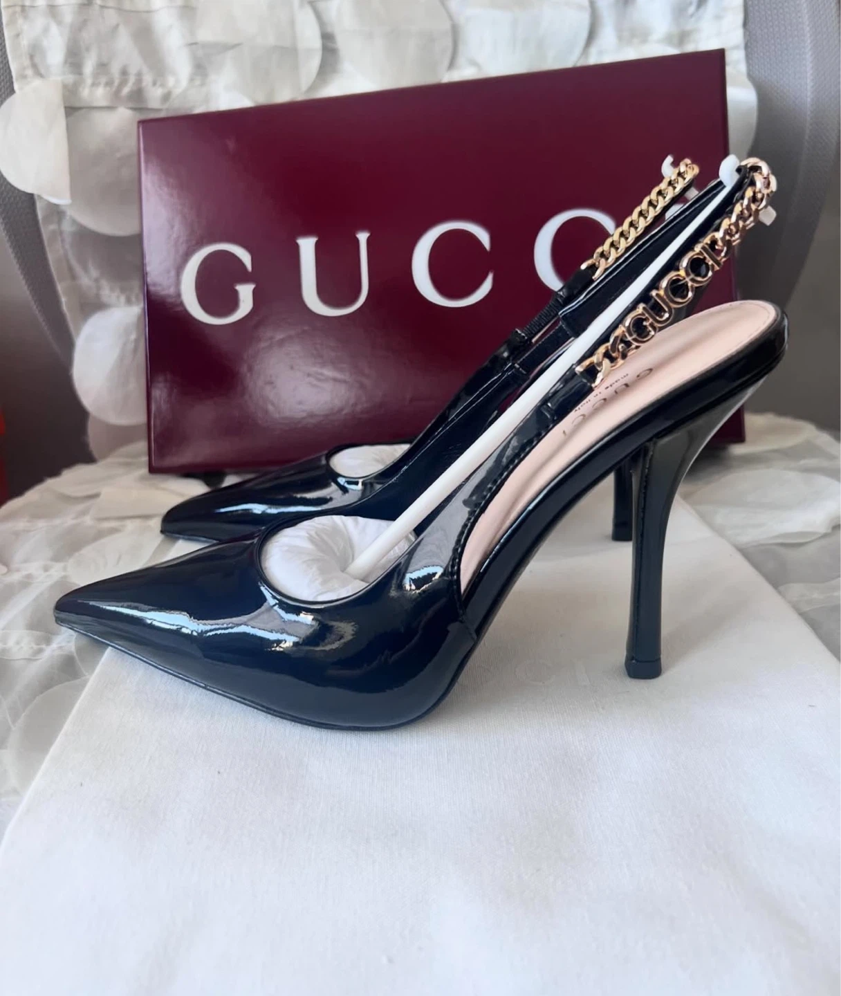 Gucci Patent Slingback Heel - photo 4