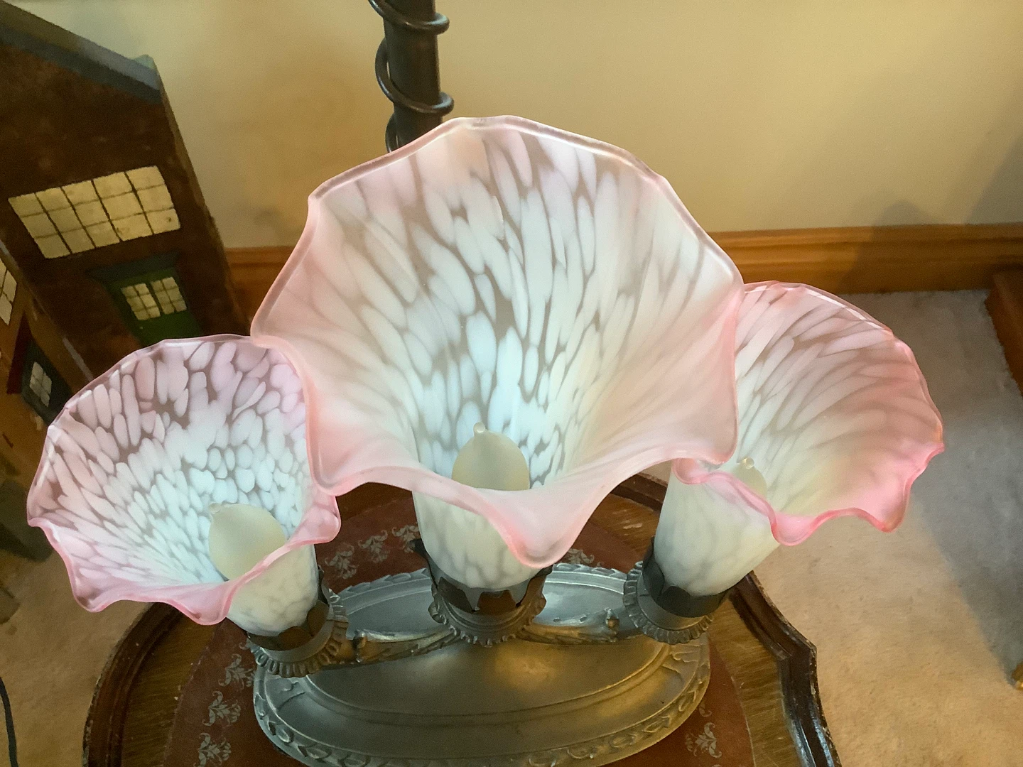 Vt Tiffany Style “Pond Lily” Underwriters Accent Lamp 🐞 - photo 3