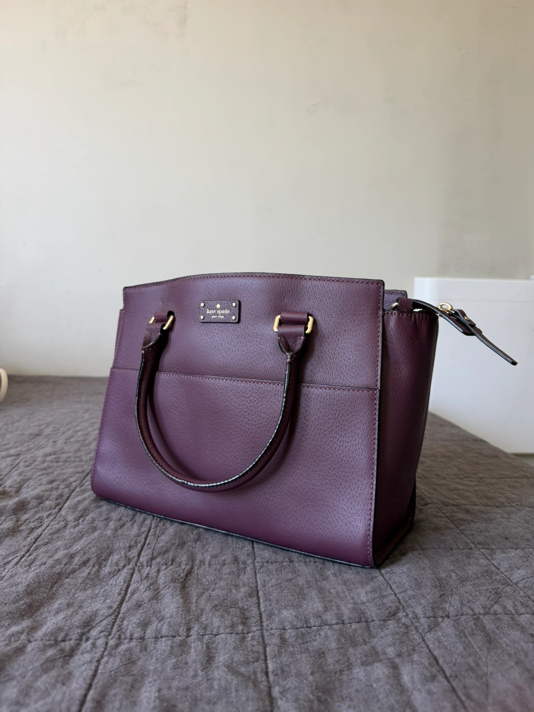 Kate Spade New York Purple Leather Tote Bag - photo 4