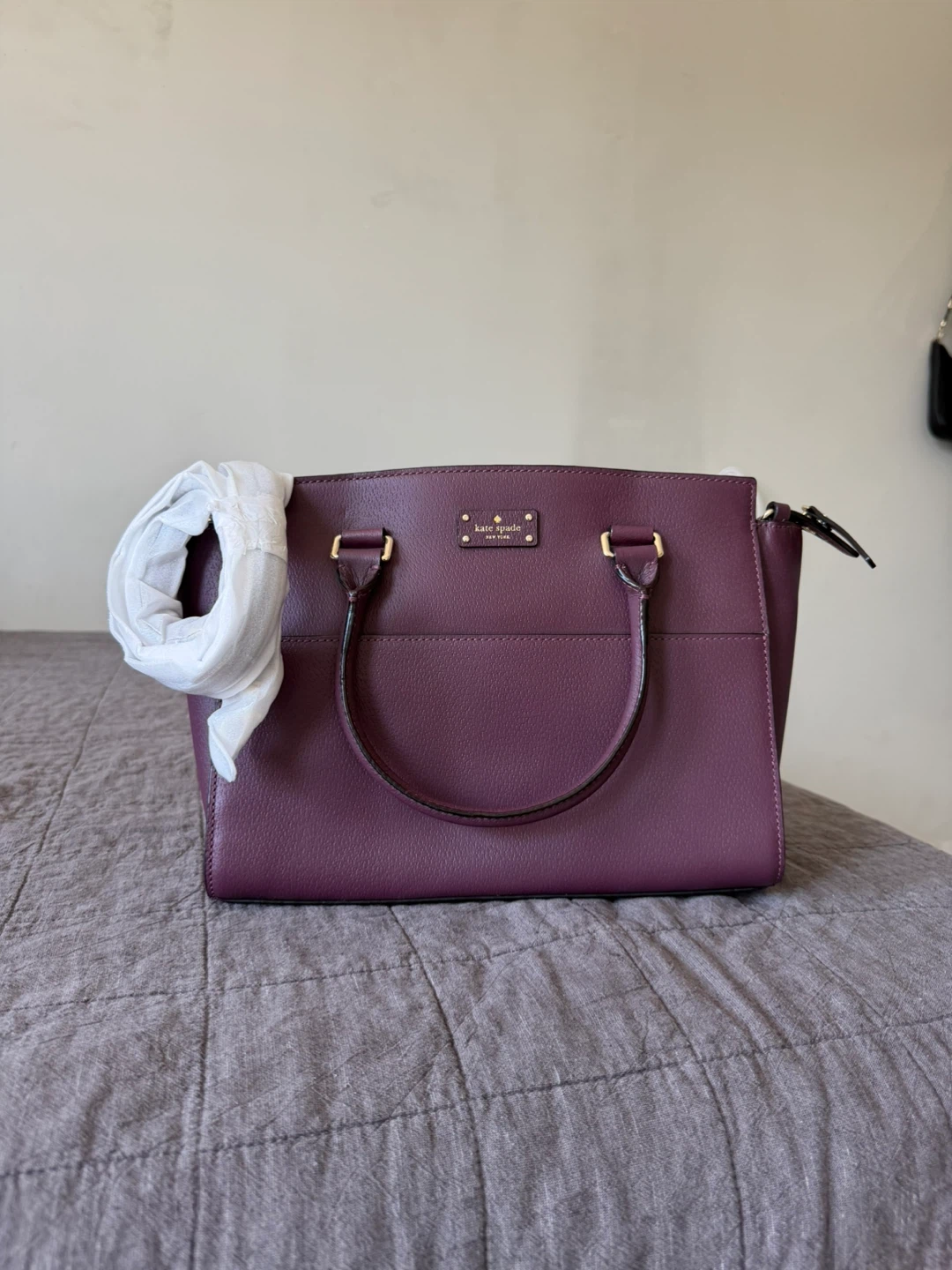 Kate Spade New York Purple Leather Tote Bag - photo 3