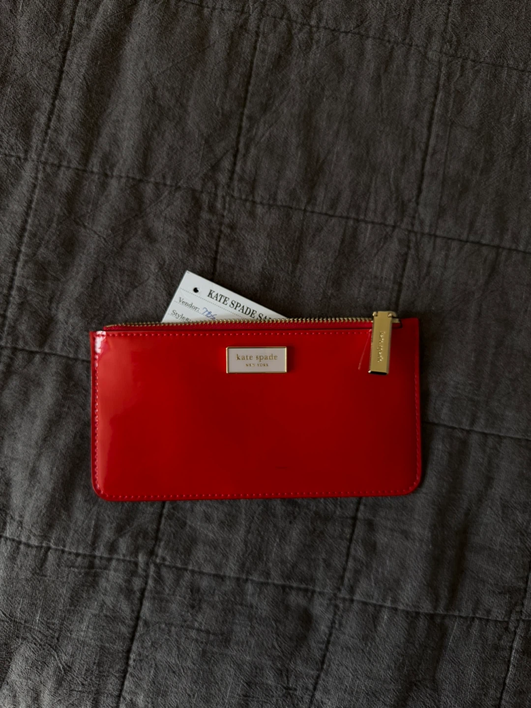 Kate Spade Red Patent Leather Pouch - photo 3