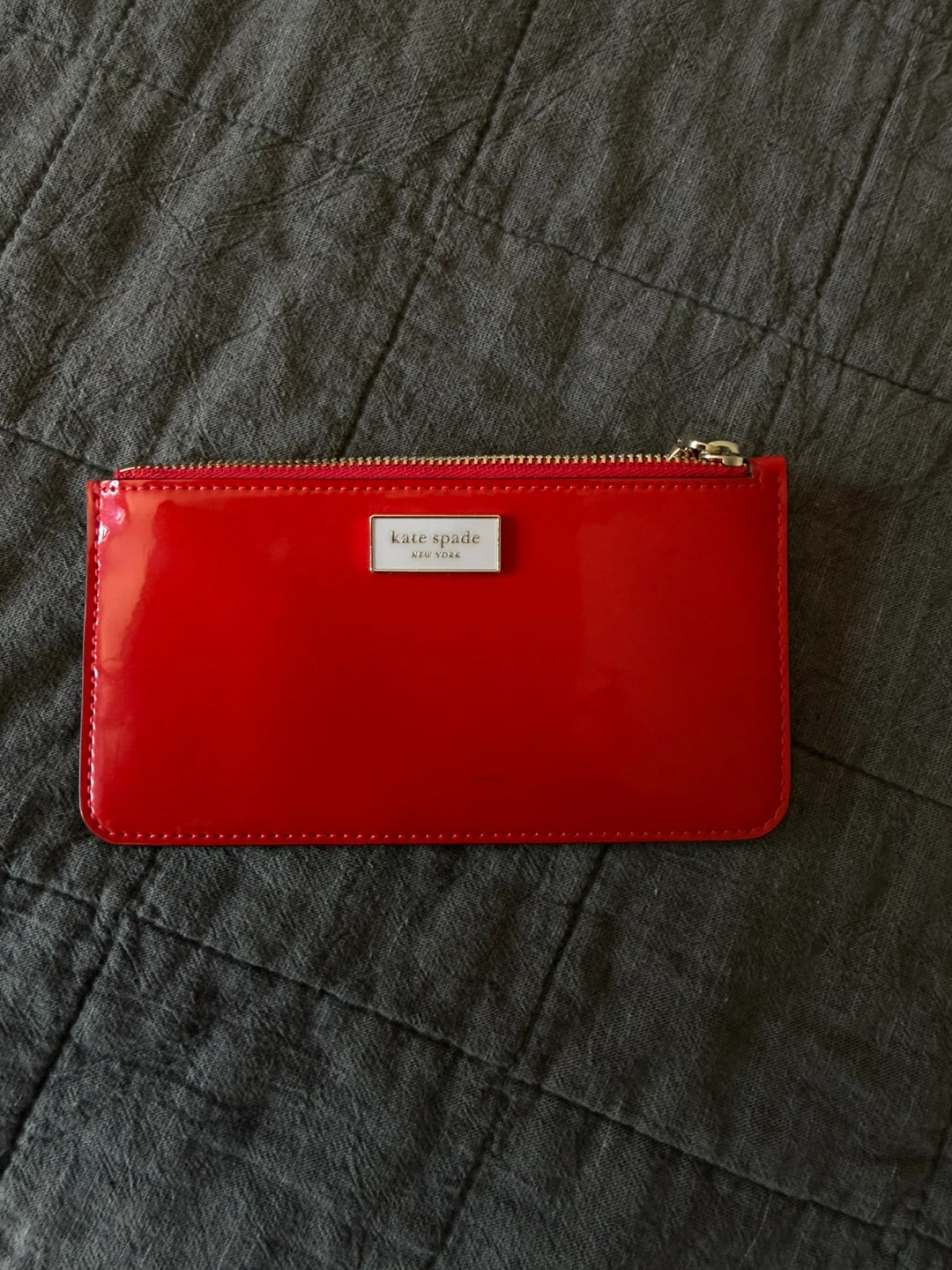 Kate Spade Red Patent Leather Pouch