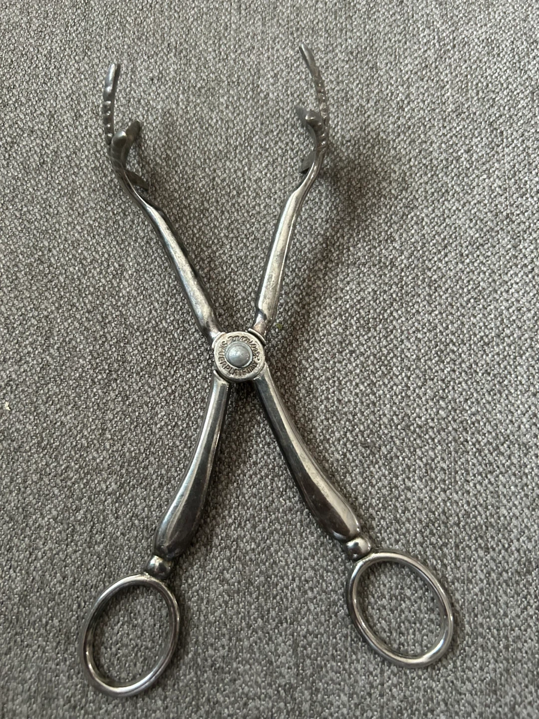 Vintage Silverplate Tongs - Italy