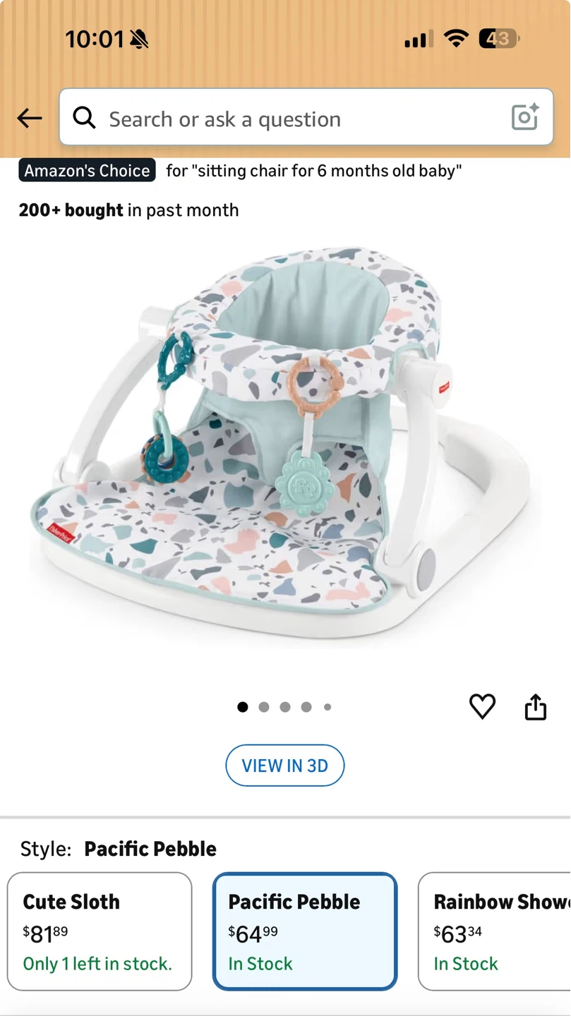 Fisher-Price Pacific Pebble Baby Seat