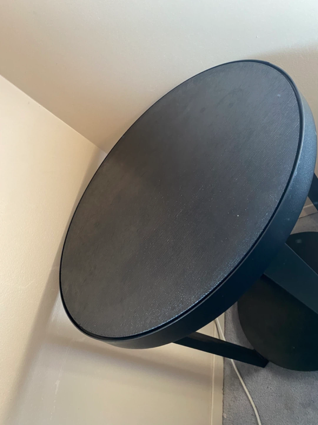 Black Round Side Table - photo 2