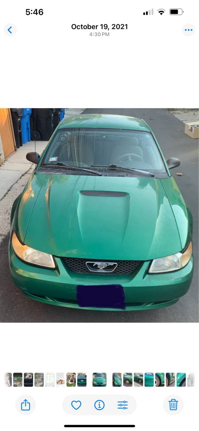 1999 Green Ford Mustang Coupe 25th Anniversary Original Owner