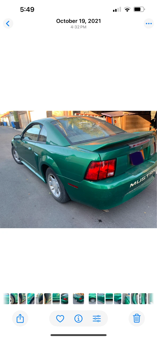 1999 Green Ford Mustang Coupe 25th Anniversary Original Owner - photo 5