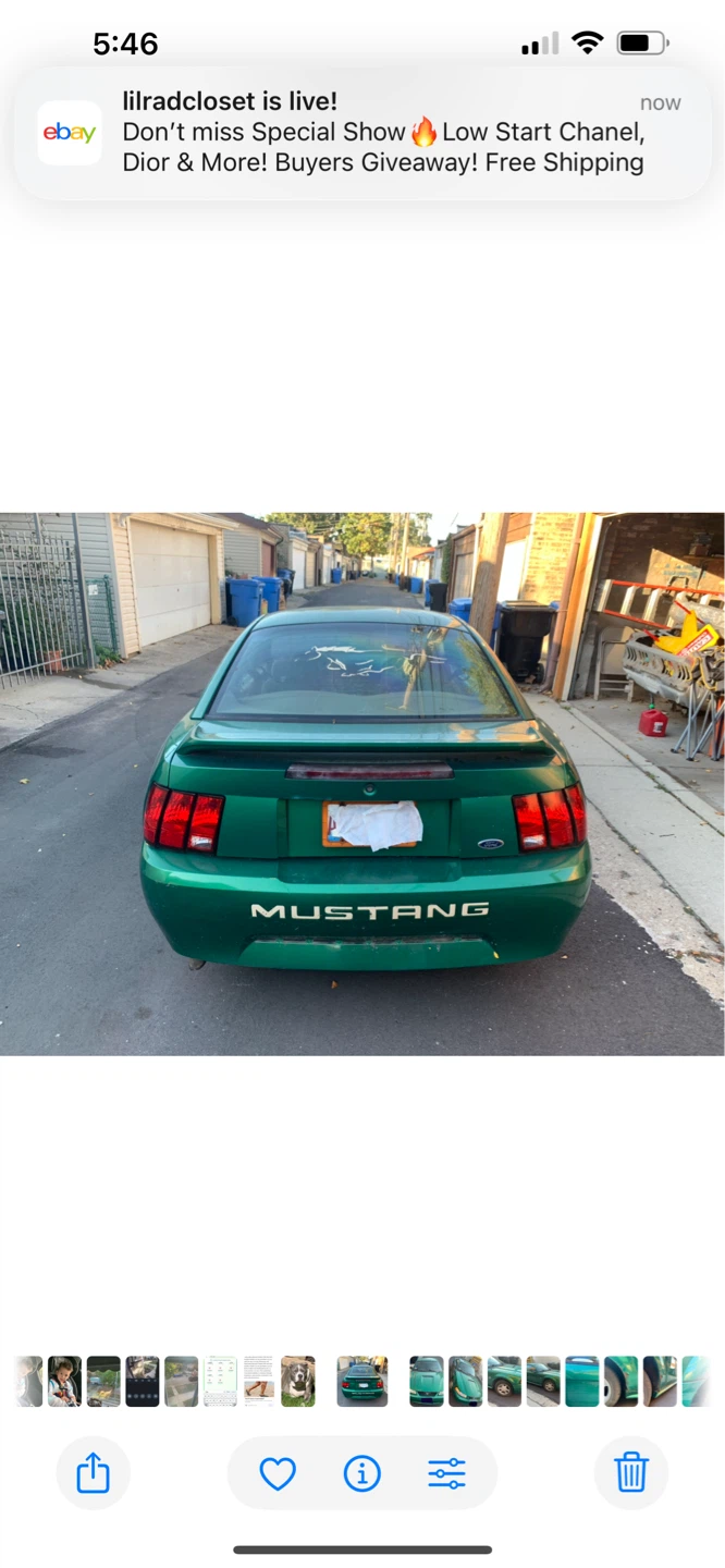1999 Green Ford Mustang Coupe 25th Anniversary Original Owner - photo 2
