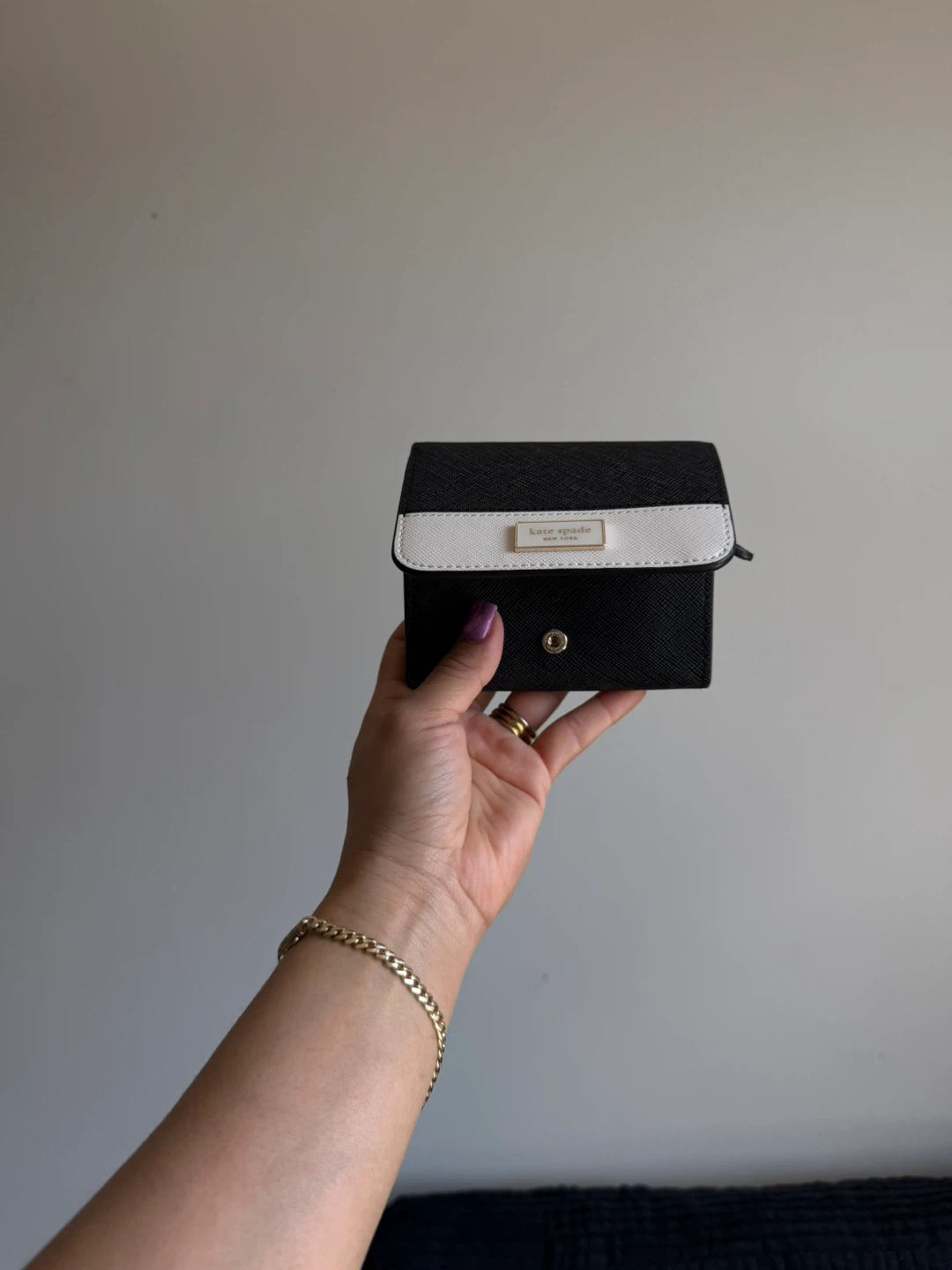 Kate Spade New York Black & White Leather Wallet - photo 2