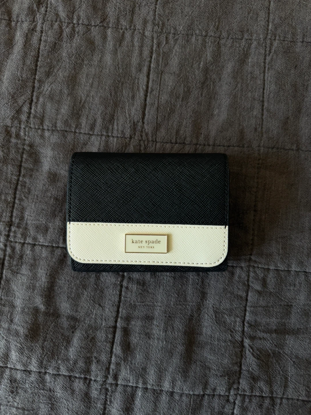 Kate Spade New York Black & White Leather Wallet - photo 5