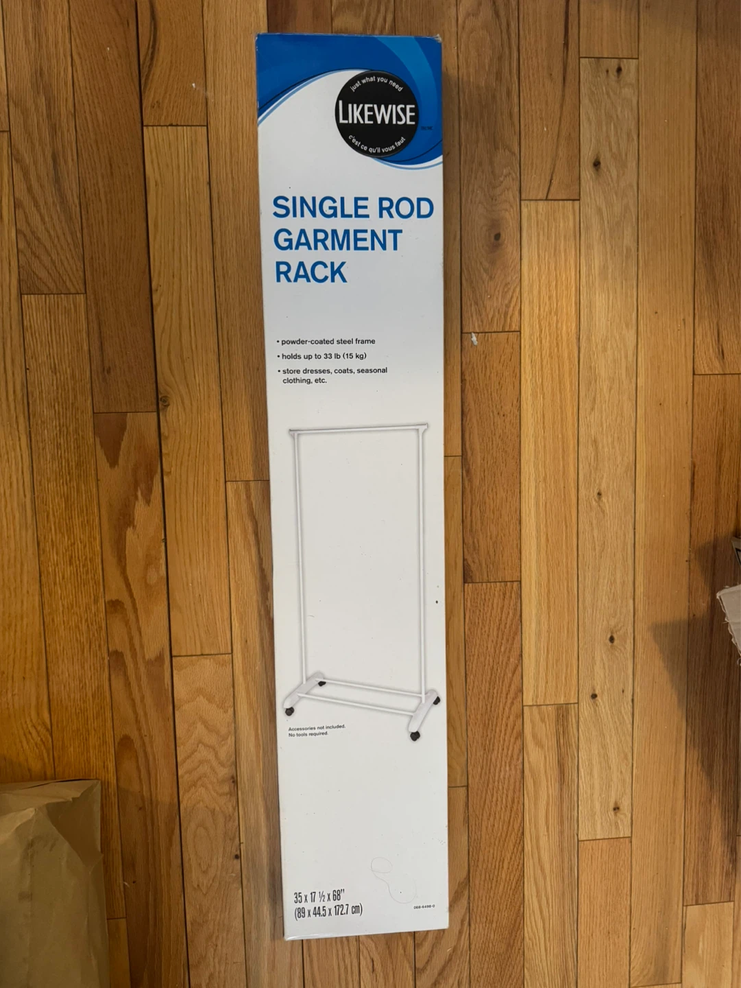 NIB Likewise Single Rod Garment Rack x2
