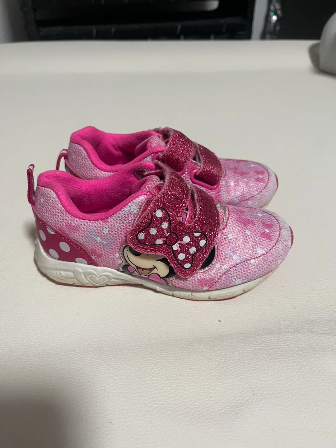 Pink Minnie Mouse Toddler Shoes Size 6