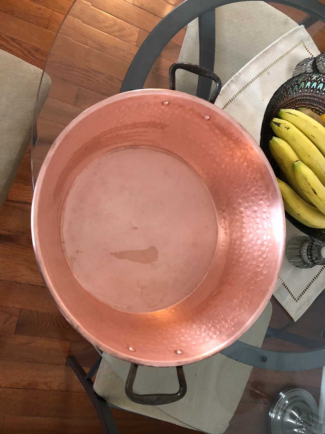 Hammered Copper Pot with Handles - photo 2