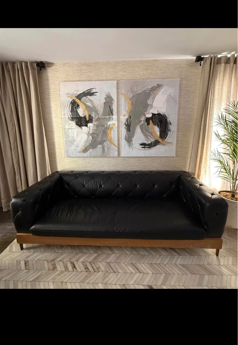 Leather sofa