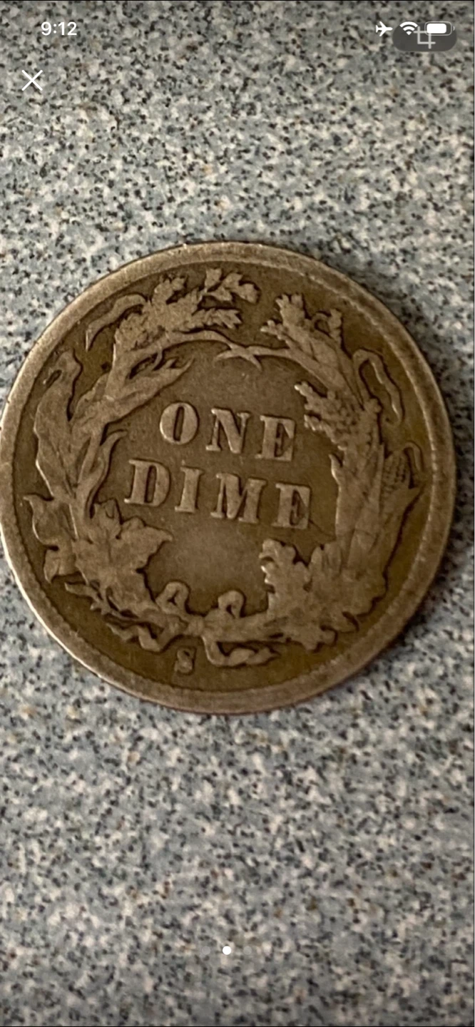 1887 United States Seated Liberty Dime & other coins. - photo 2