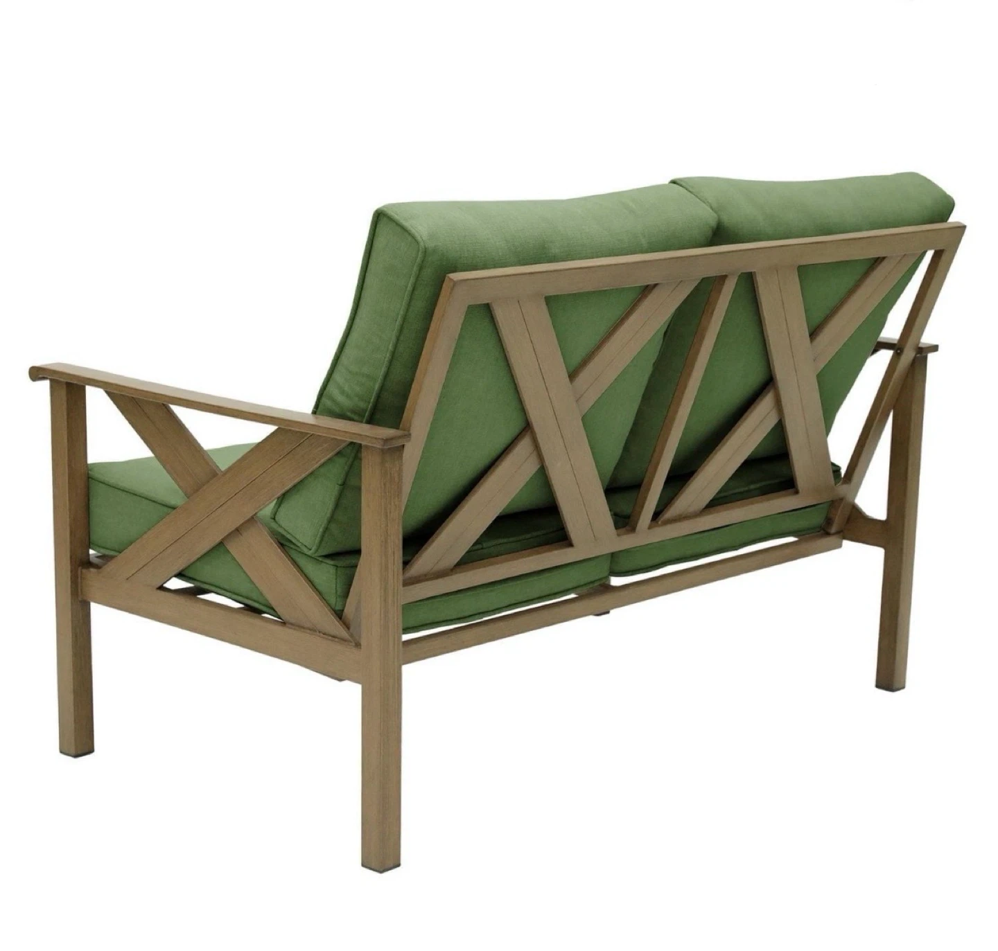 Outdoor Steel Loveseat and Coffee Table Set - photo 2