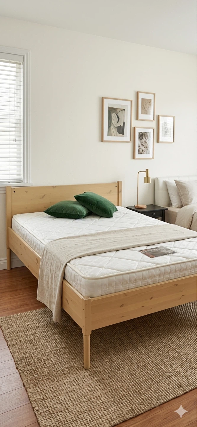 Ikea Tarva Pine queen Bed Frame