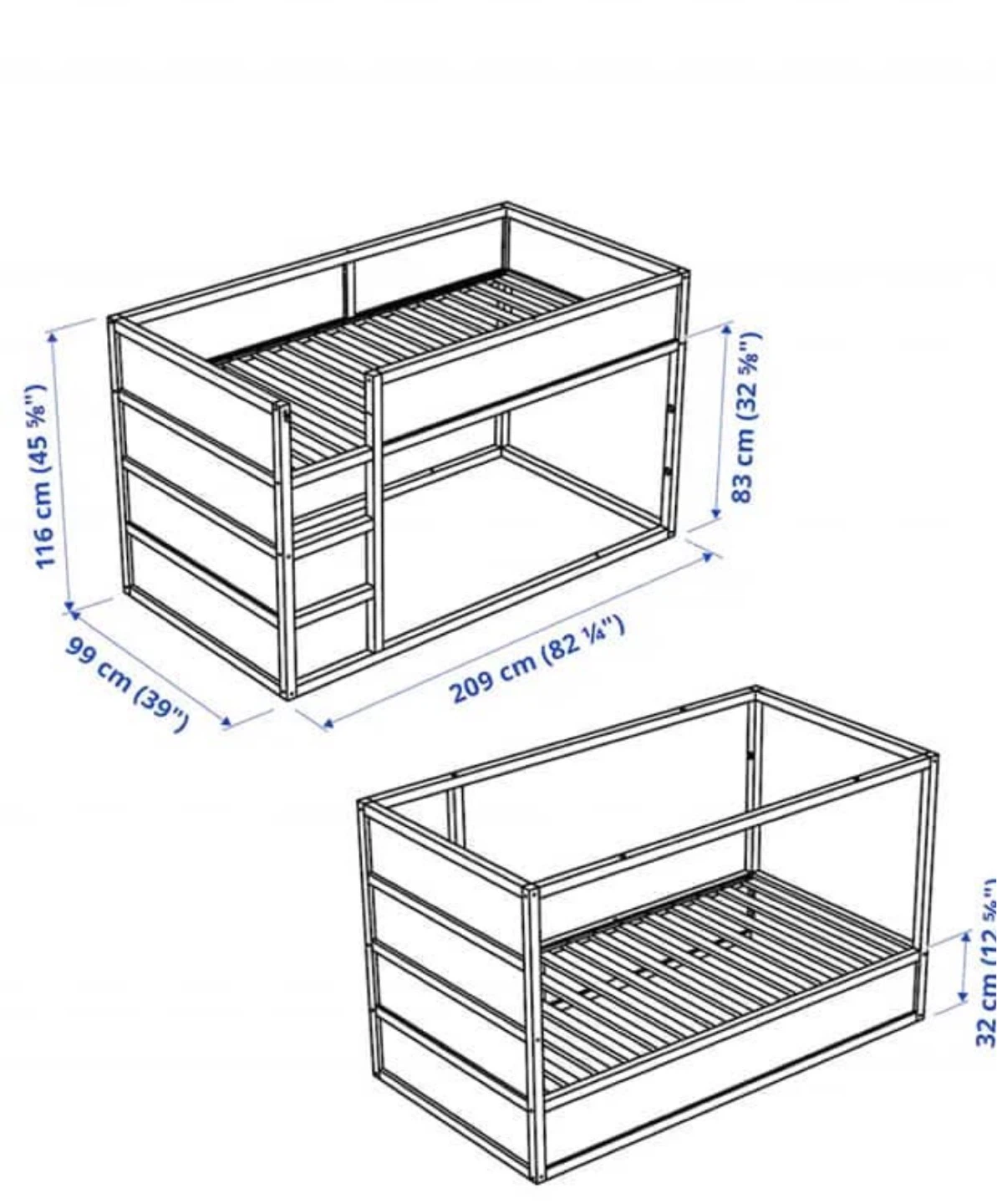 IKEA Bunk Bed with Tent Attachment - photo 3