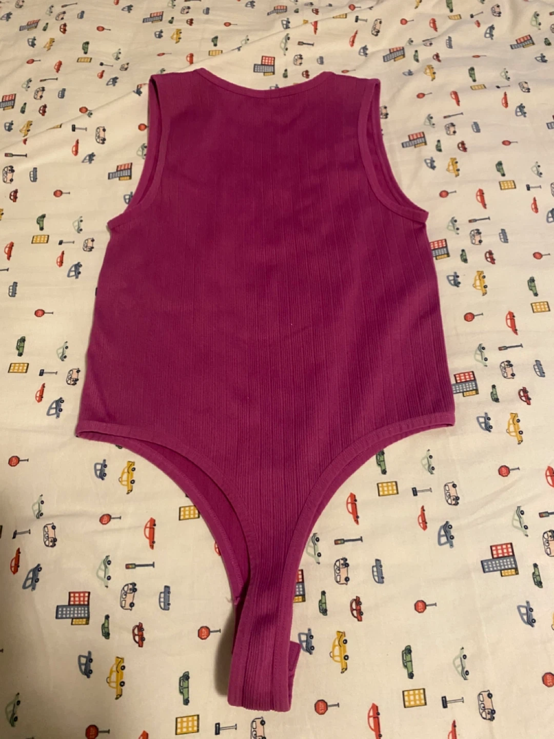 Dynamite Pink Ribbed Thong Bodysuit - P/S - photo 4