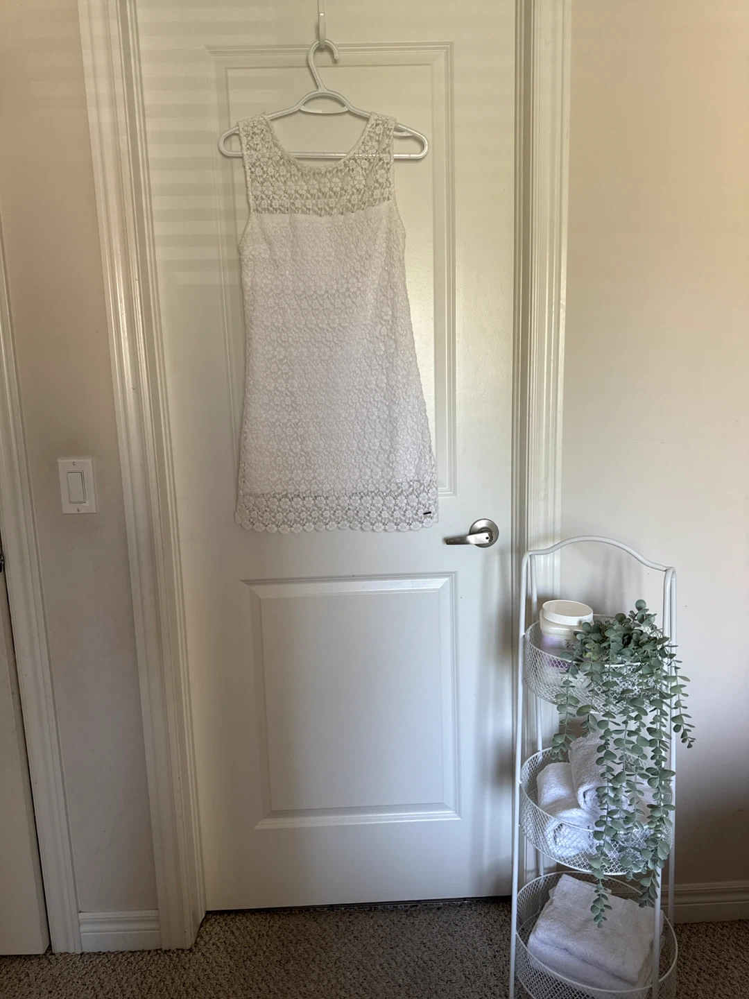 Hollister White Lace Dress Size 5