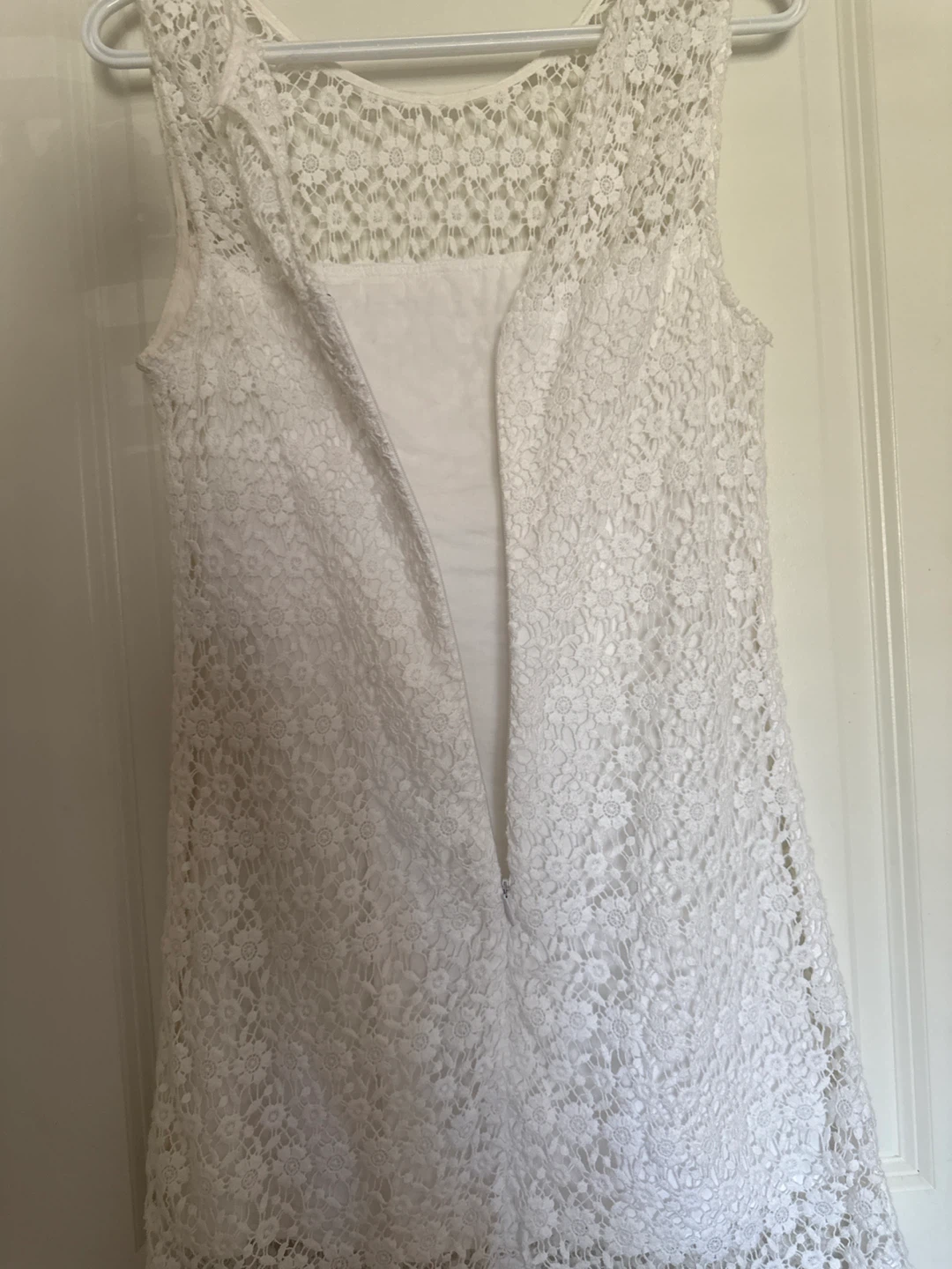 Hollister White Lace Dress Size 5 - photo 3