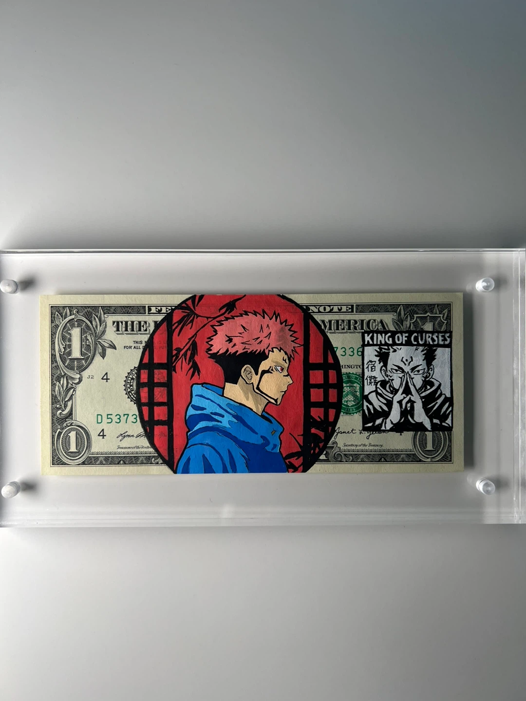 Custom Hand Painted Dollar Bills - Anime & Manga Art