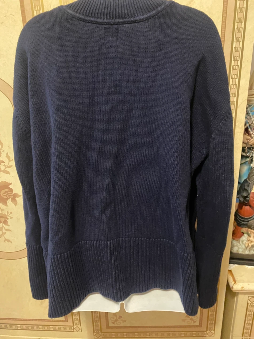 GAP V-neck Sweater - Navy Blue - photo 4