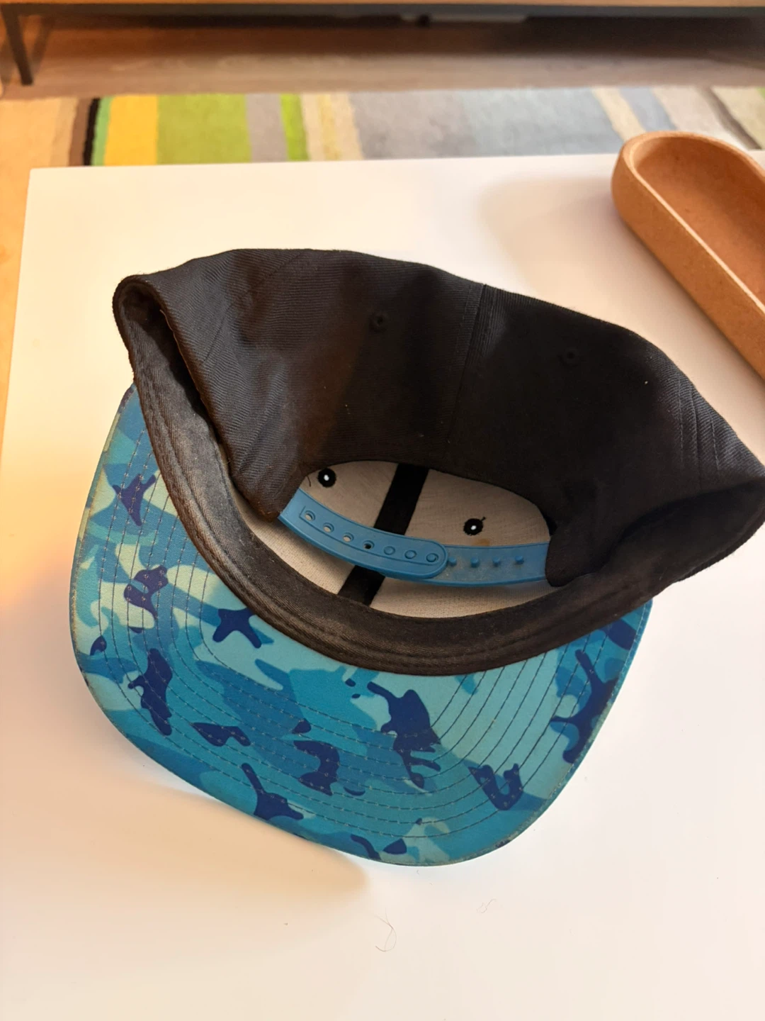 BOSS Snapback Hat - Black and Blue - photo 3