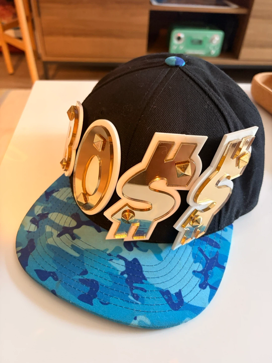 BOSS Snapback Hat - Black and Blue - photo 2