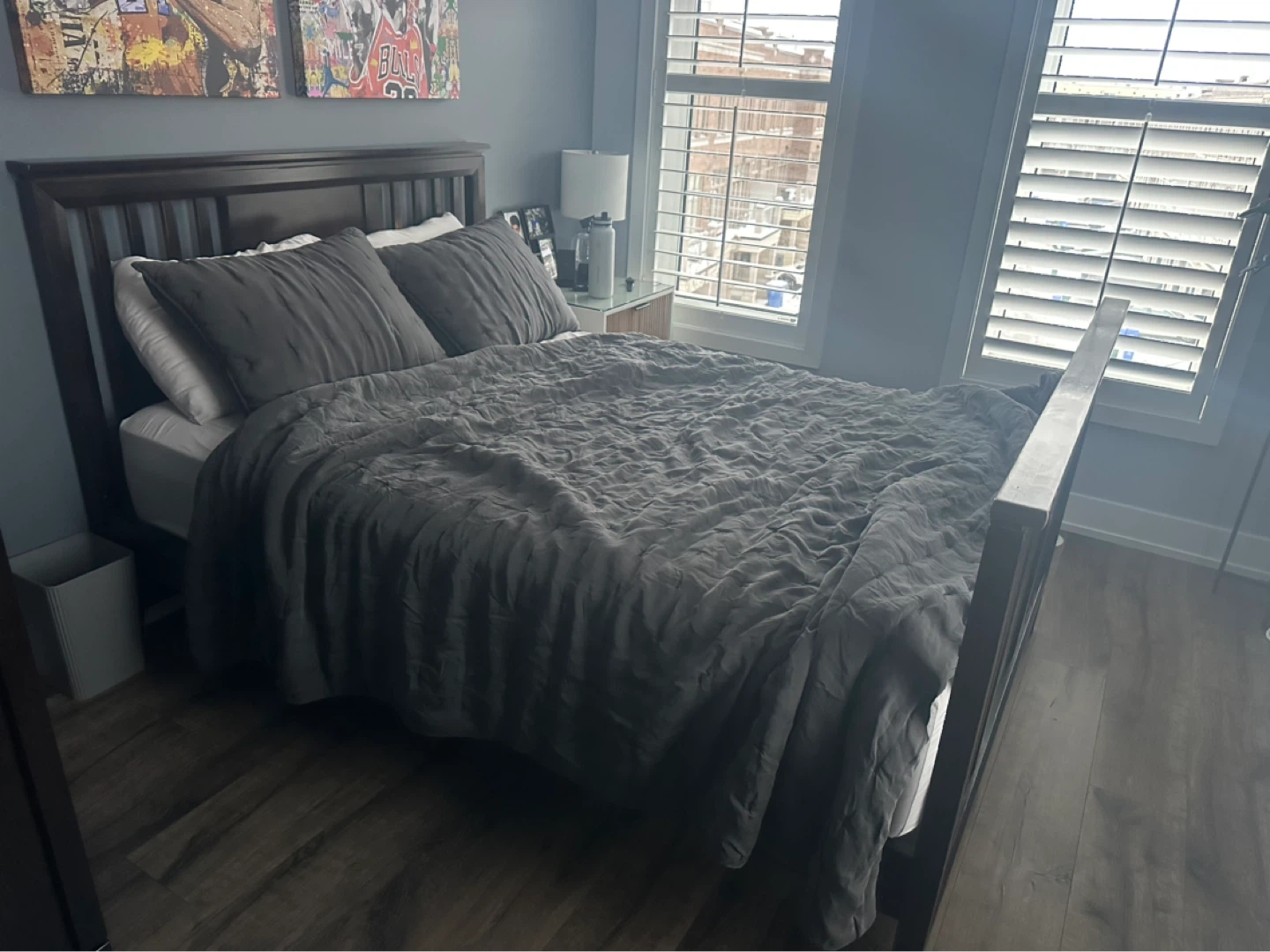 Dark Solid Wood Bedroom Set