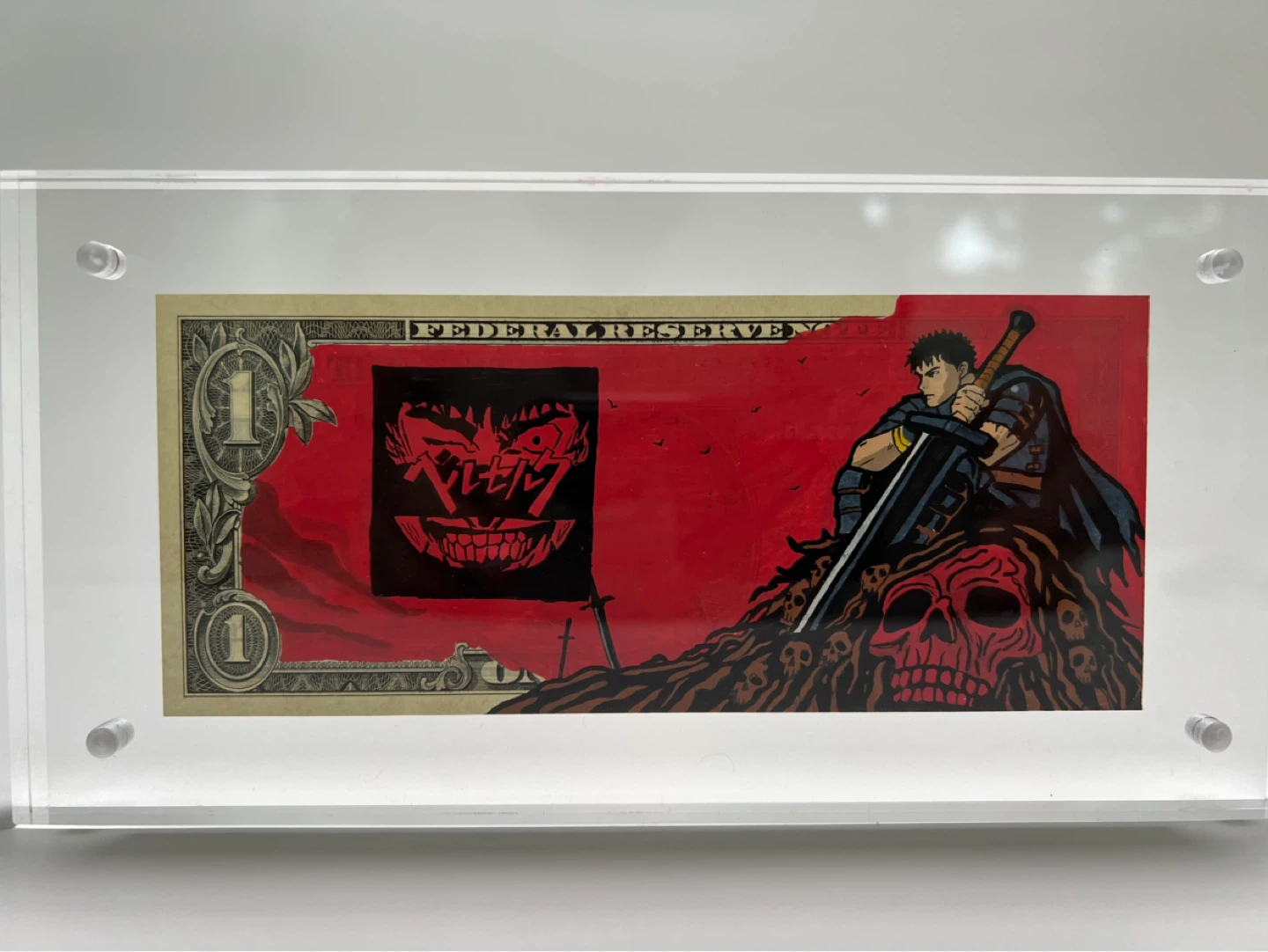 Custom Hand Painted Dollar Bills - Anime & Manga Art - photo 4
