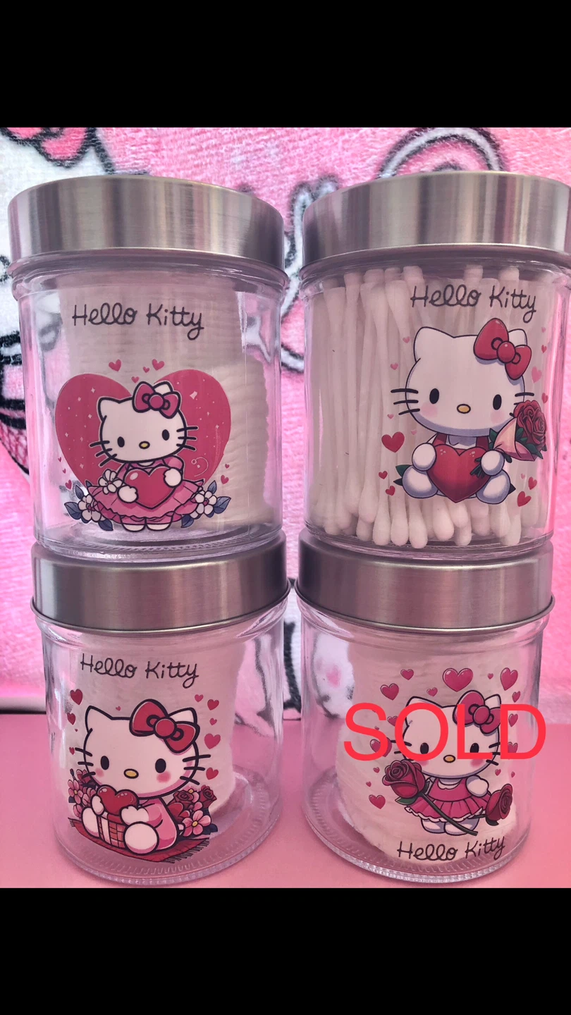 Hello Kitty Glass Storage Jars $5 Each jar