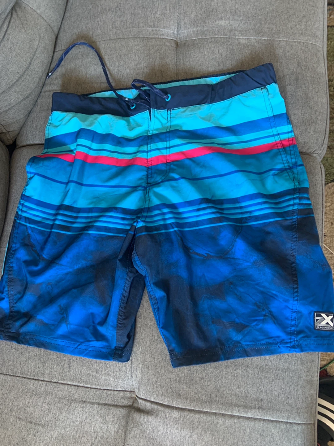 ZeroXposur Striped Board Shorts