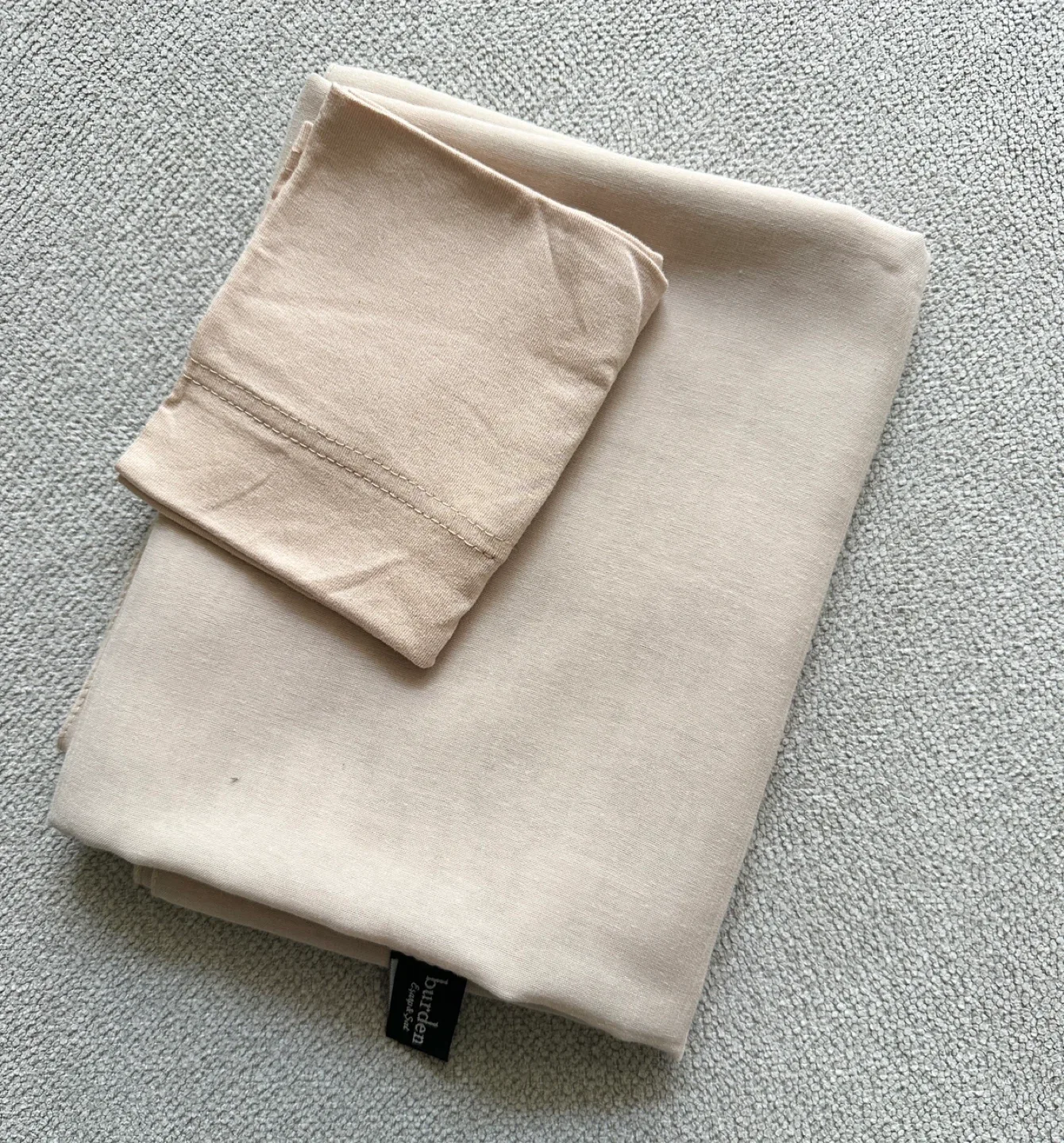 Light Neutral Color Scarf with Matching Tube Cap