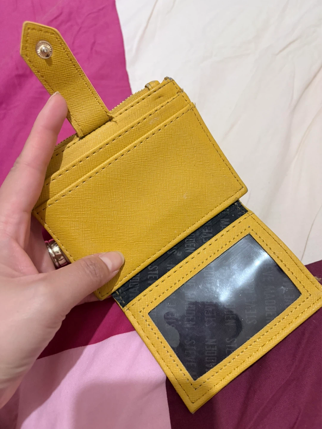Steve Madden Yellow Card Holder Wallet - photo 3