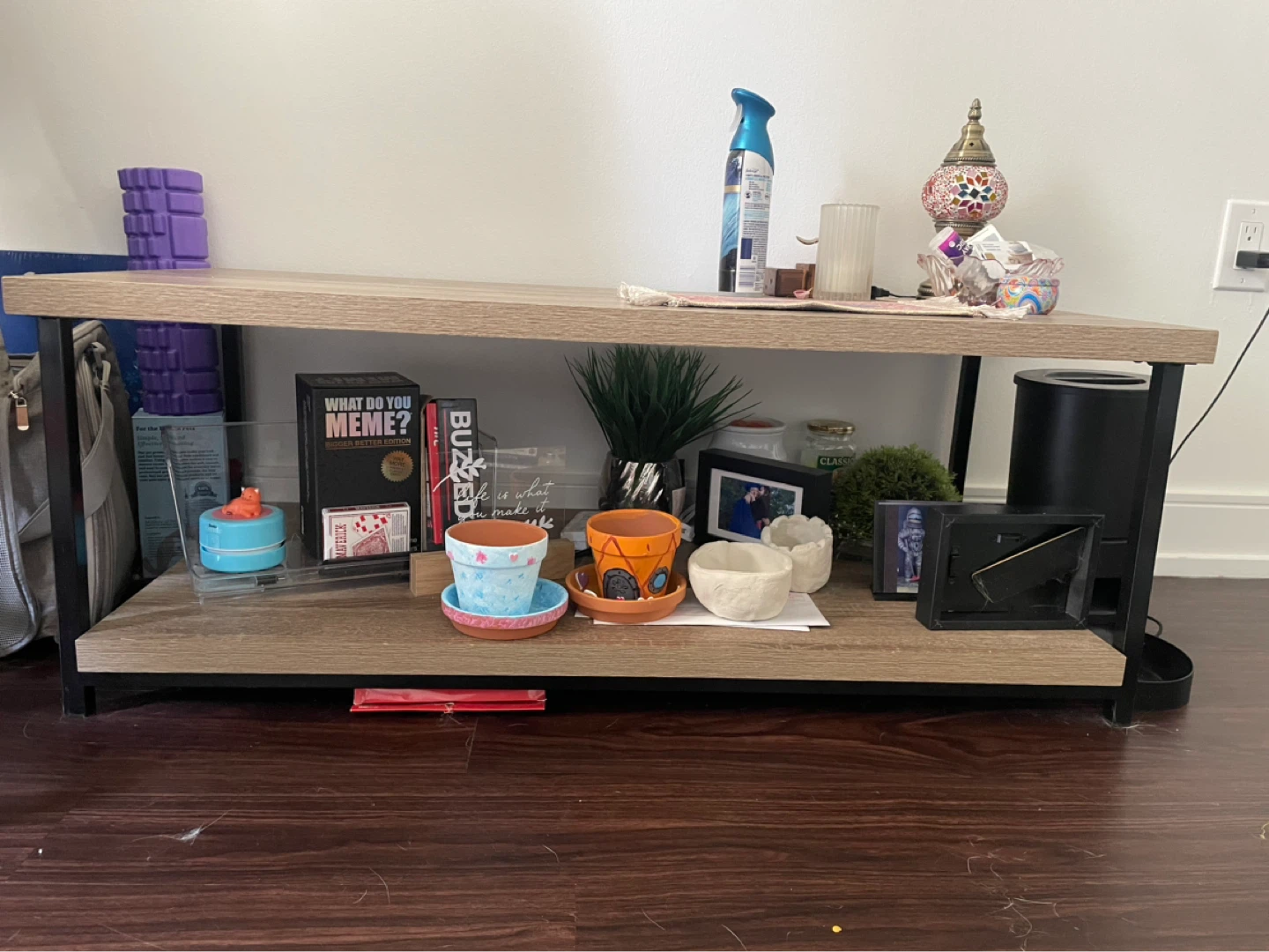 Wooden Coffee Table with Shelf - photo 2