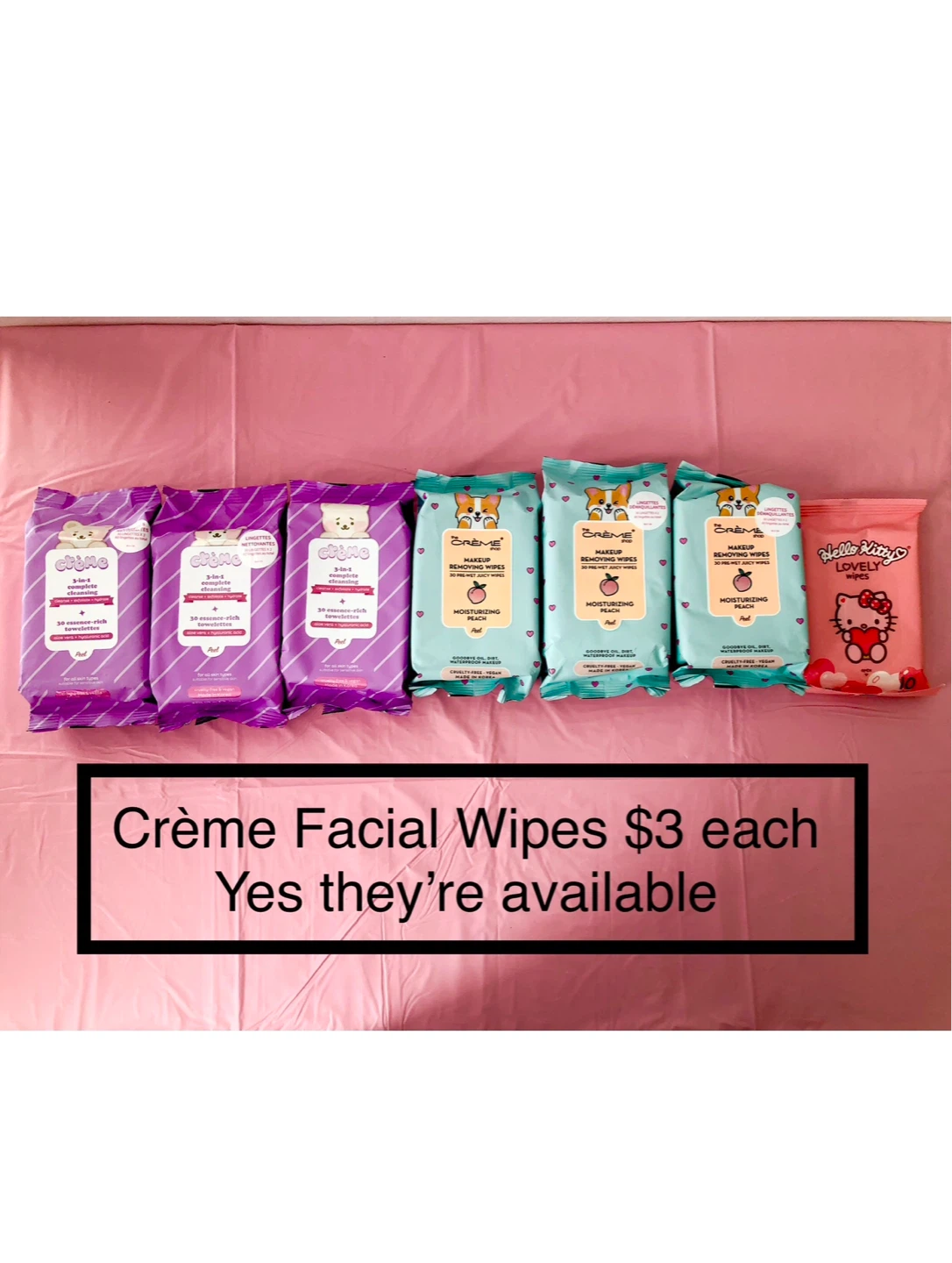 Crème Facial Wipes