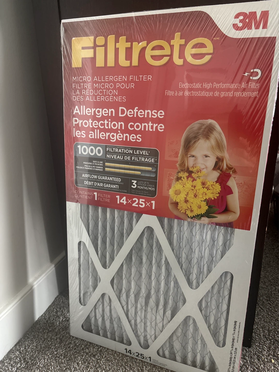New! Filtrete Micro Allergen Air Filter 14x25x1