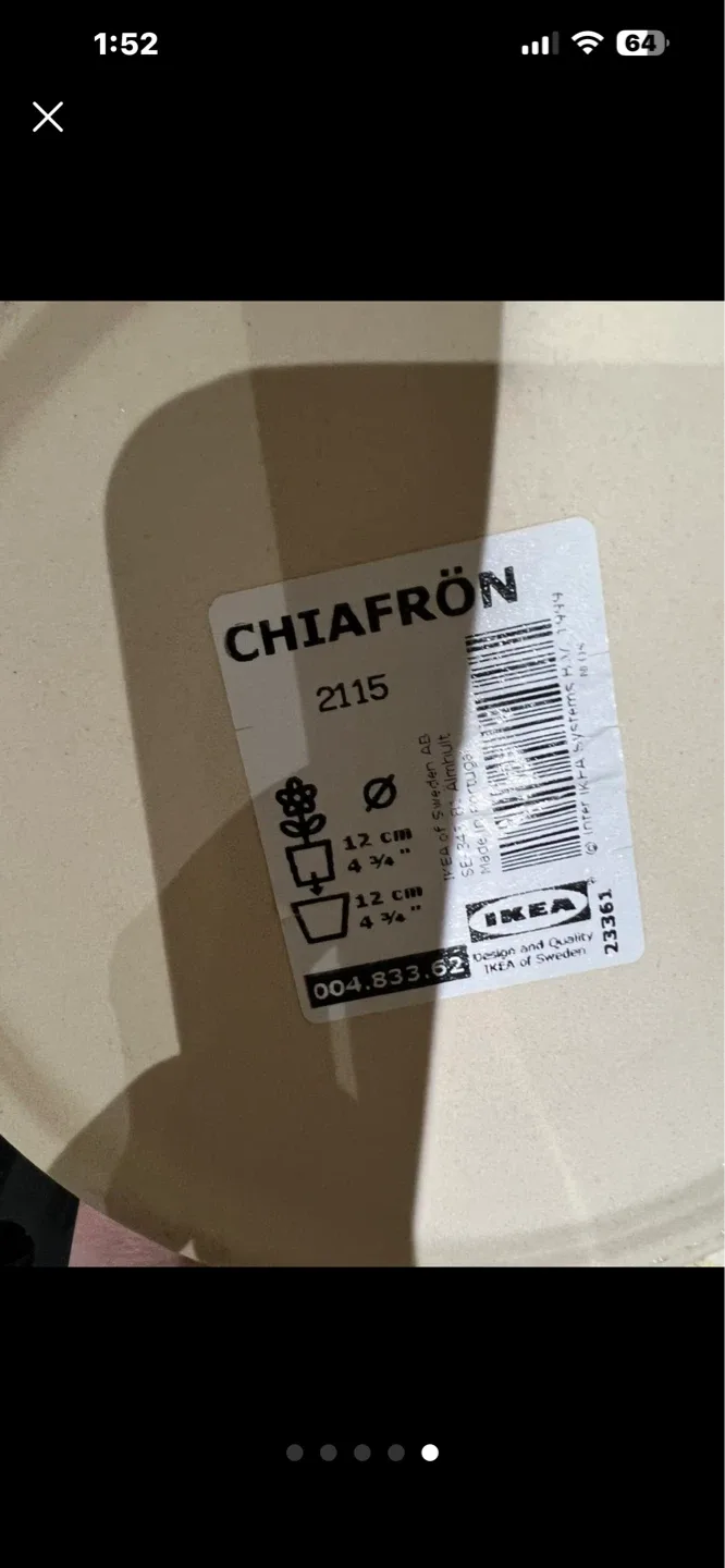 IKEA Chiafrön Plant Pot - Light Blue - photo 3