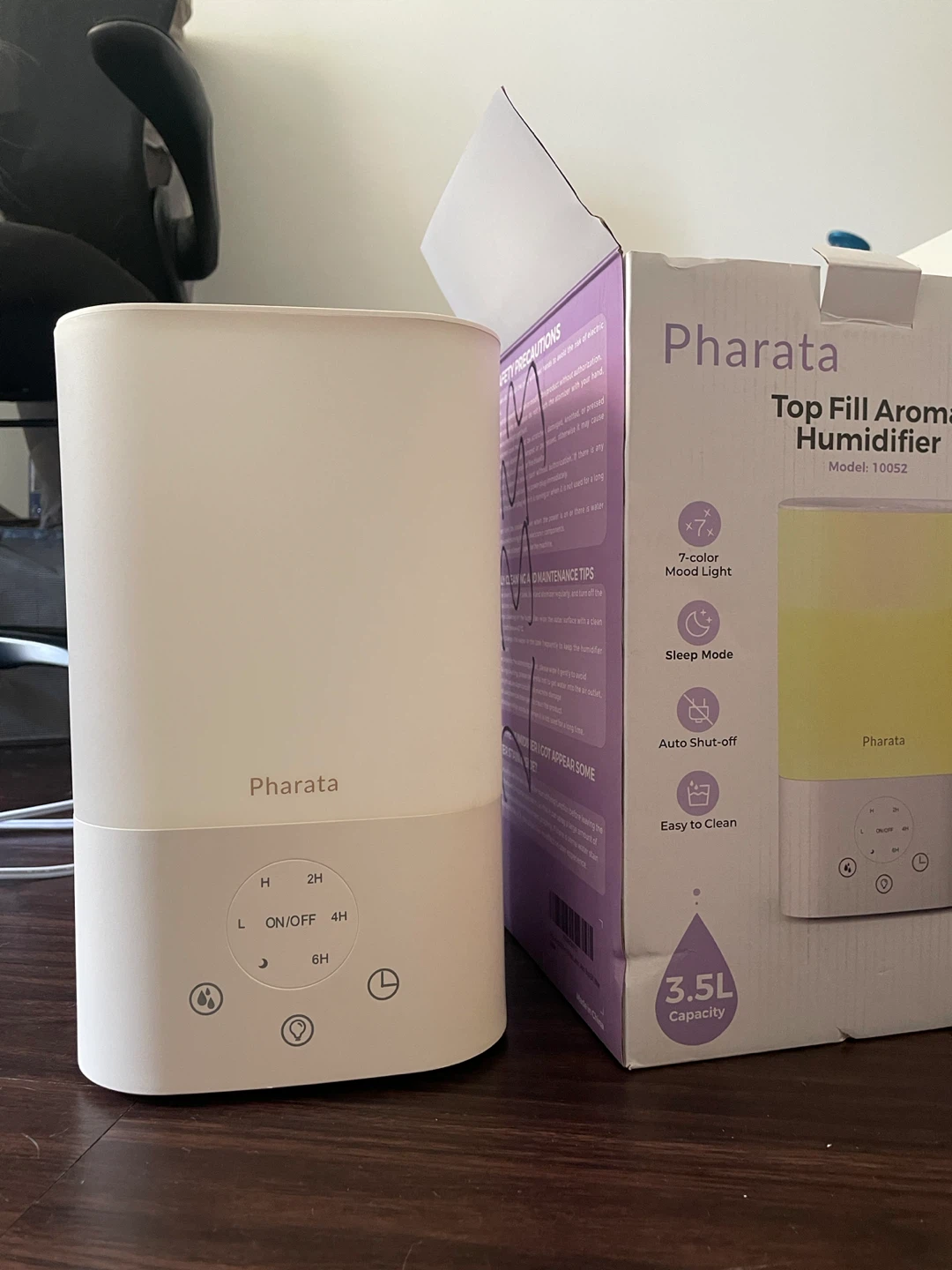 Pharata Top Fill Aroma Humidifier Model 10052