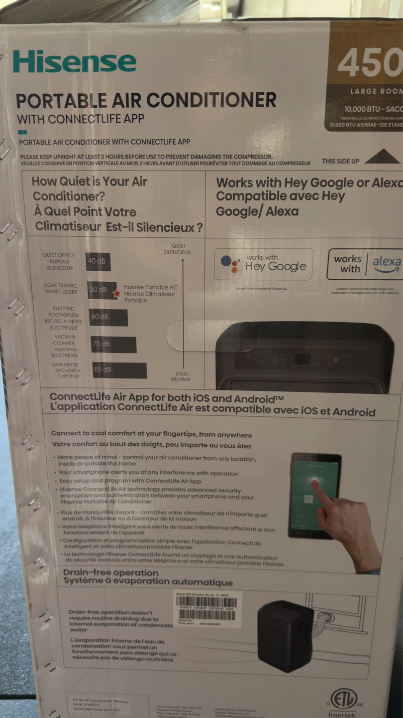 Hisense 3-in-1 Portable Air Conditioner 13500 BTU - photo 4