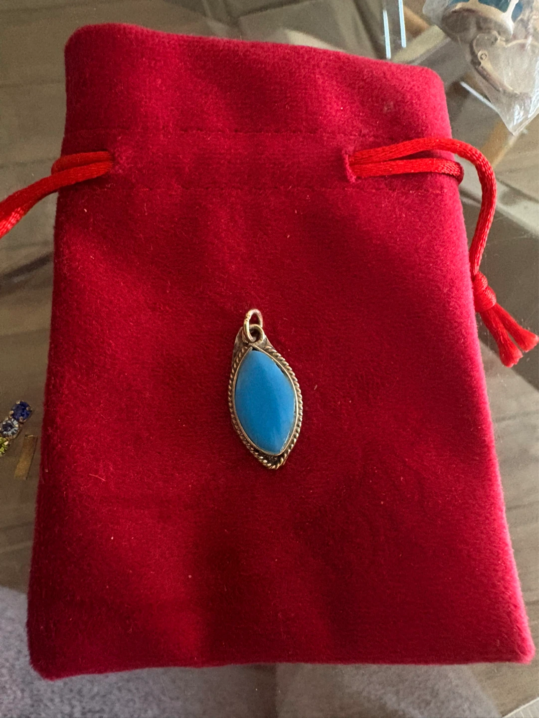 Teardrop Turquoise Pendant