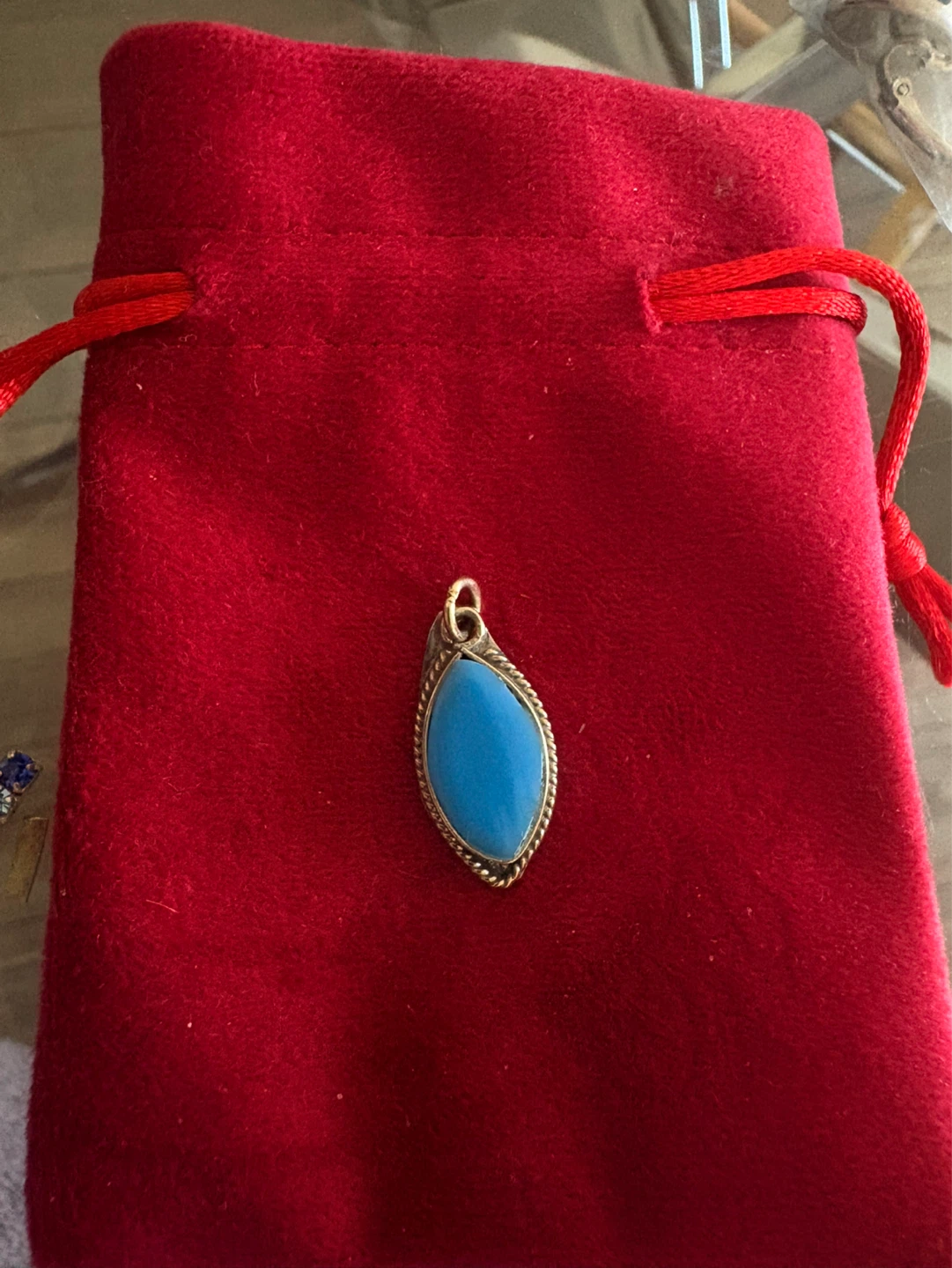 Teardrop Turquoise Pendant - photo 3