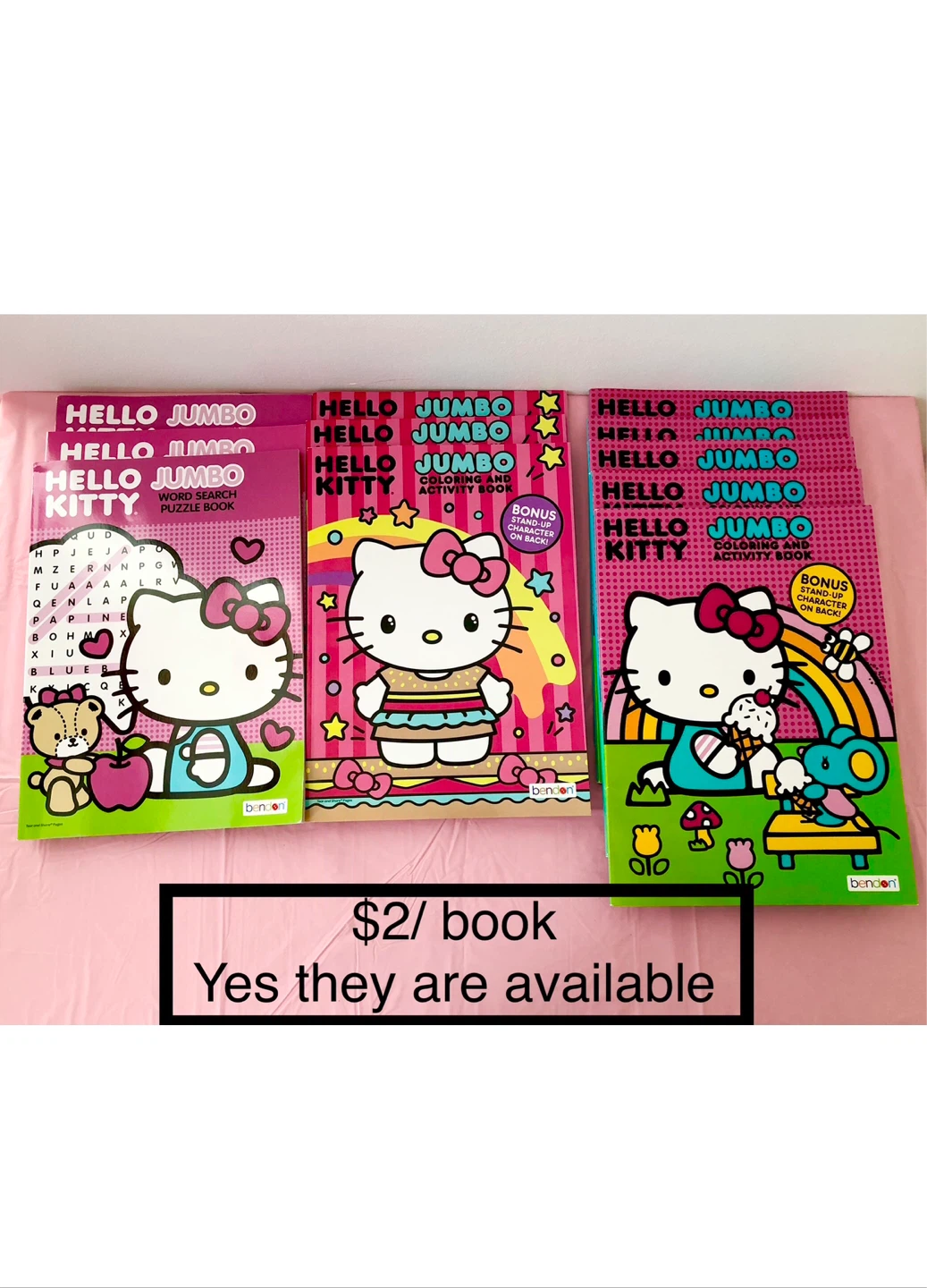 Hello Kitty Jumbo Activity & Puzzle Books $2/book